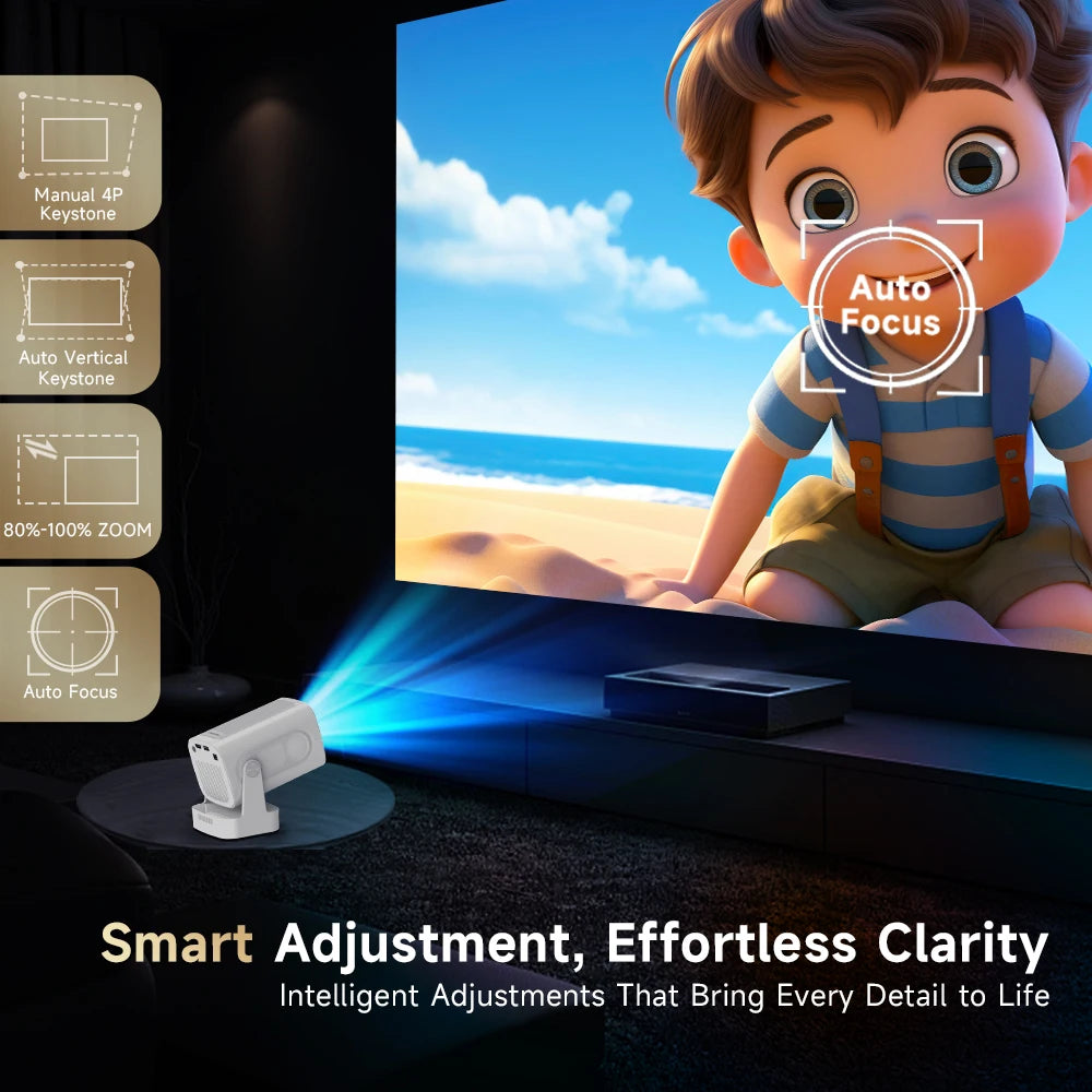 Proyector Magcubic HY310 Android 11 Portátil, 1080P Nativo, WiFi 6, Bluetooth 5.4, Air Mouse