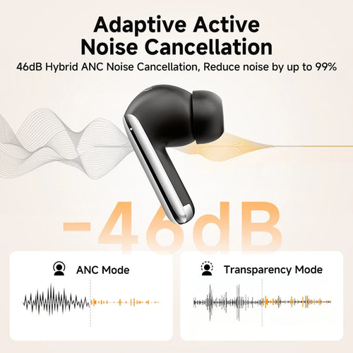 Auriculares QCY H3 ANC 43dB | Hi-Res Audio Bluetooth 5.4 60H