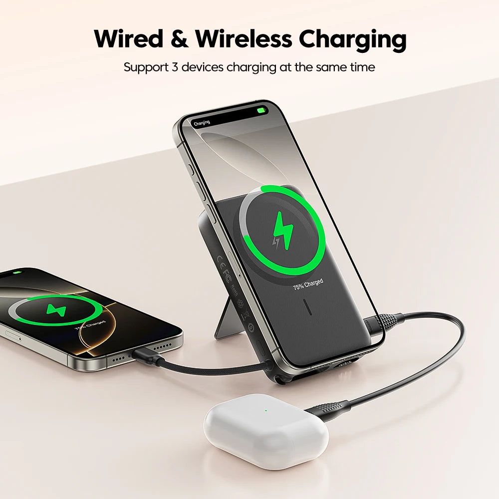 Power Bank Magnético Toocki 10000mAh | Carga Inalámbrica MagSafe