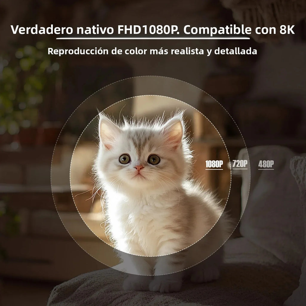 Proyector Magcubic L018 Android 14, 8K, 650 ANSI, Giro 360°